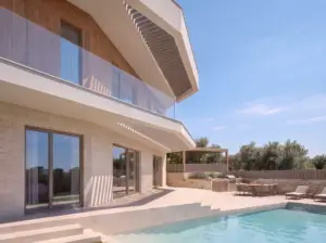3d viz, vila sa bazenom