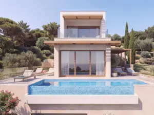 vila crikvenica, bazen, pogled na more